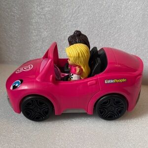 Fisher-Price little people Barbie car and Barbie Figures